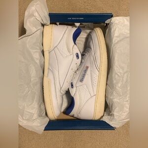 Reebok Club C Mid II Vintage "White, Cobalt & Classic" Size 10